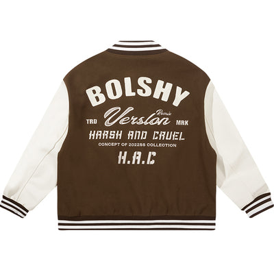 Harsh and Cruel Woolen Logo Varsity Jacket