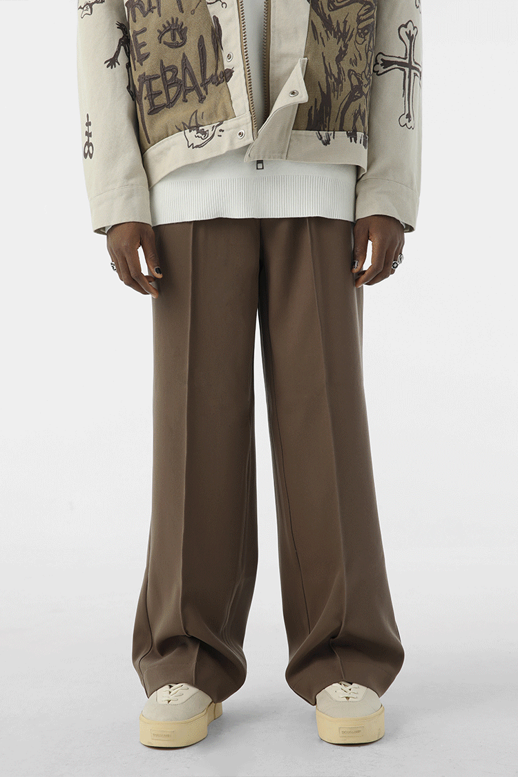 JHYQ Letters Embroidered Western Pants