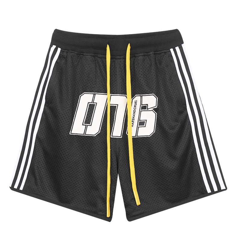 Harsh and Cruel Drawstrings Embroidered Basketball Shorts