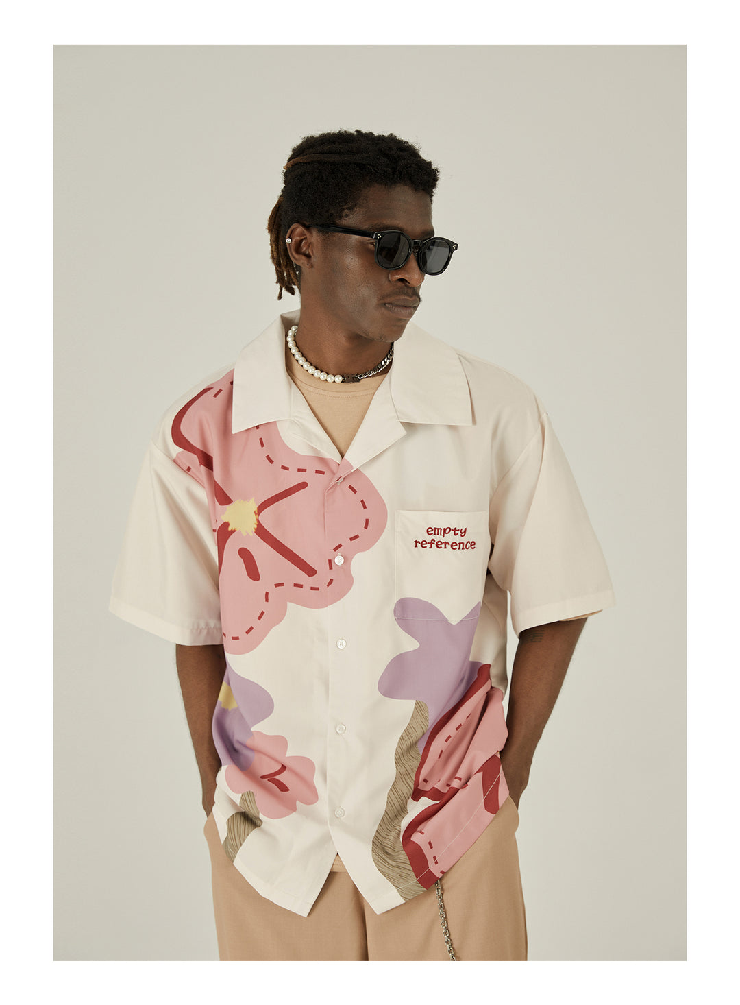 EMPTY REFERENCE Spring Flower Short Sleeve Shirt