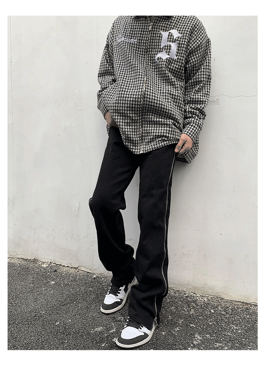 Side Zipper Design Denim Jeans