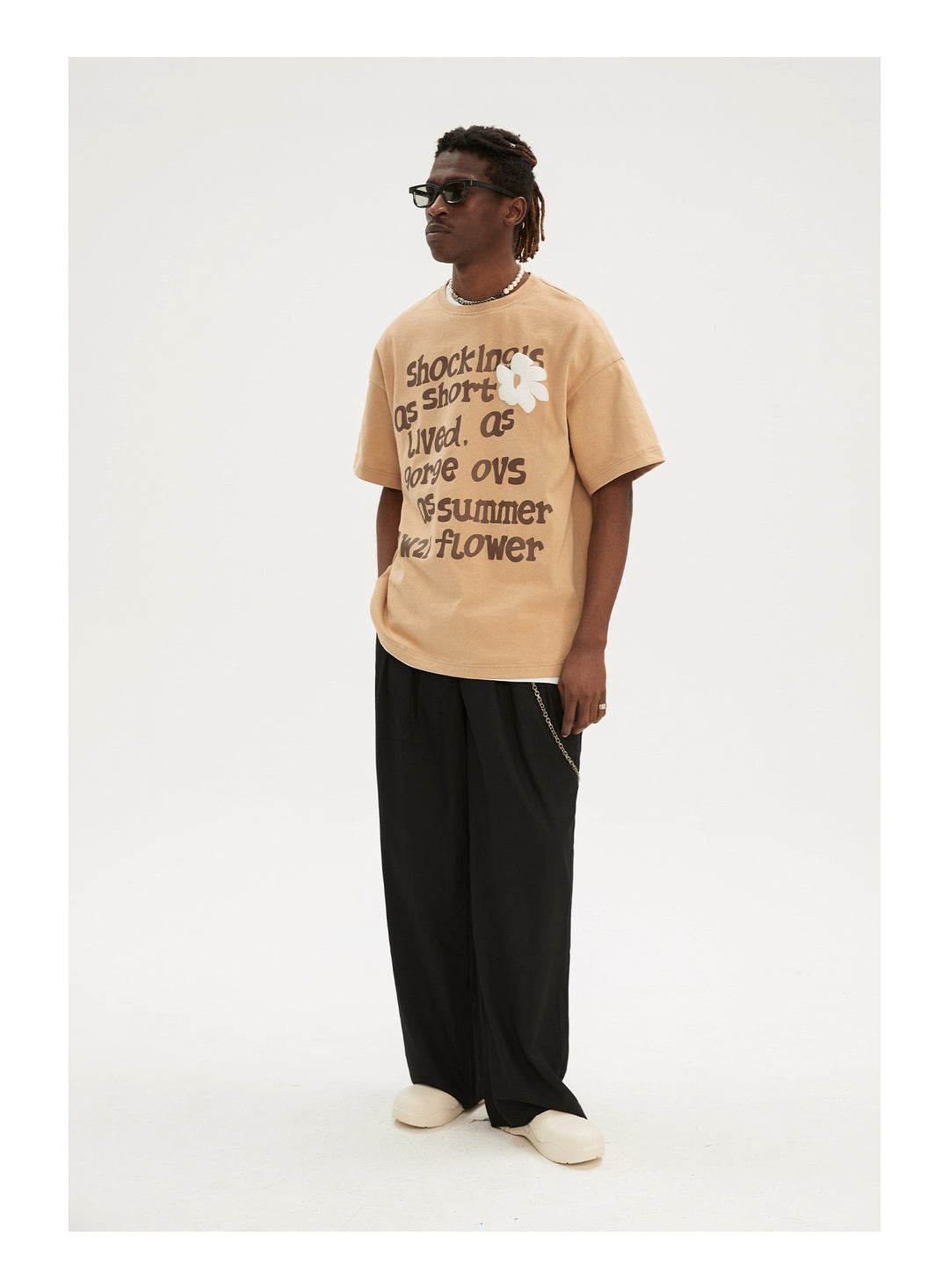 EMPTY REFERENCE Floral Letter Tee