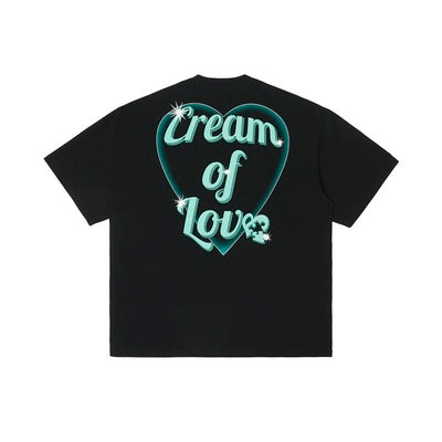 YADcrew Bubble Heart Print Tee
