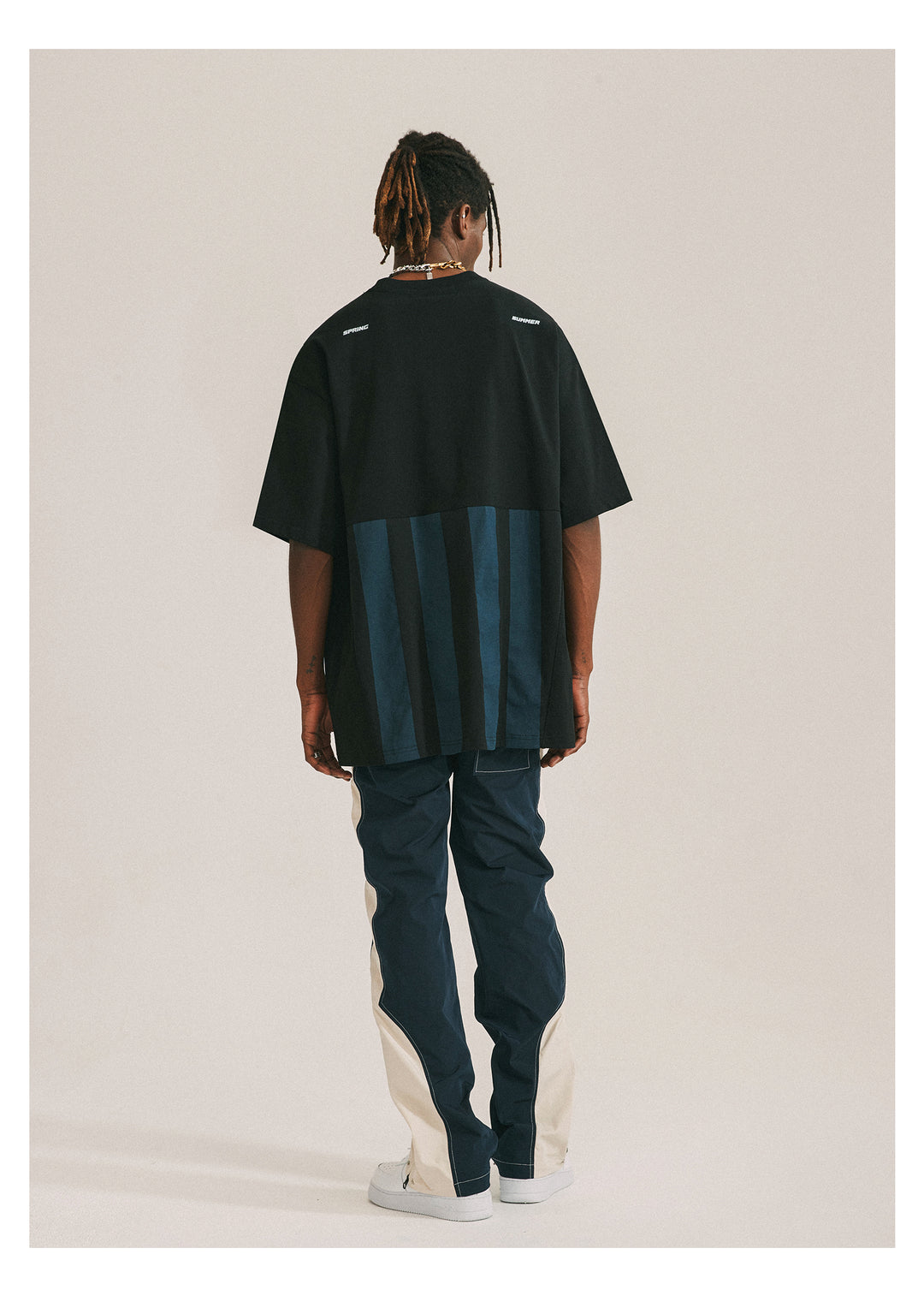 ANTIDOTE Vintage Deconstructed Patchwork Tee