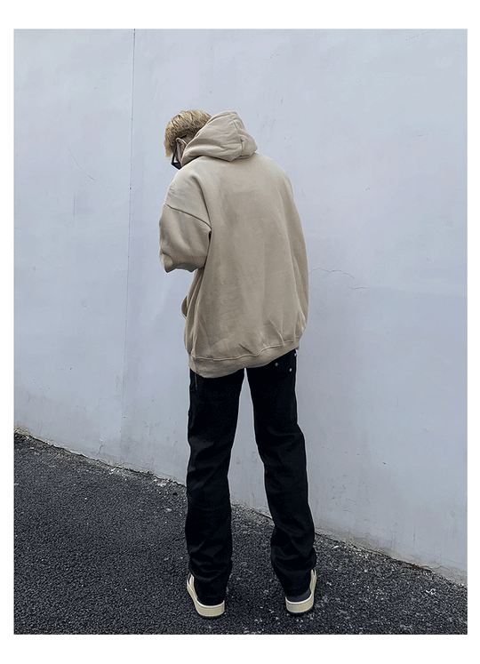 Rivets Waxed Cloth Black Denim Jeans