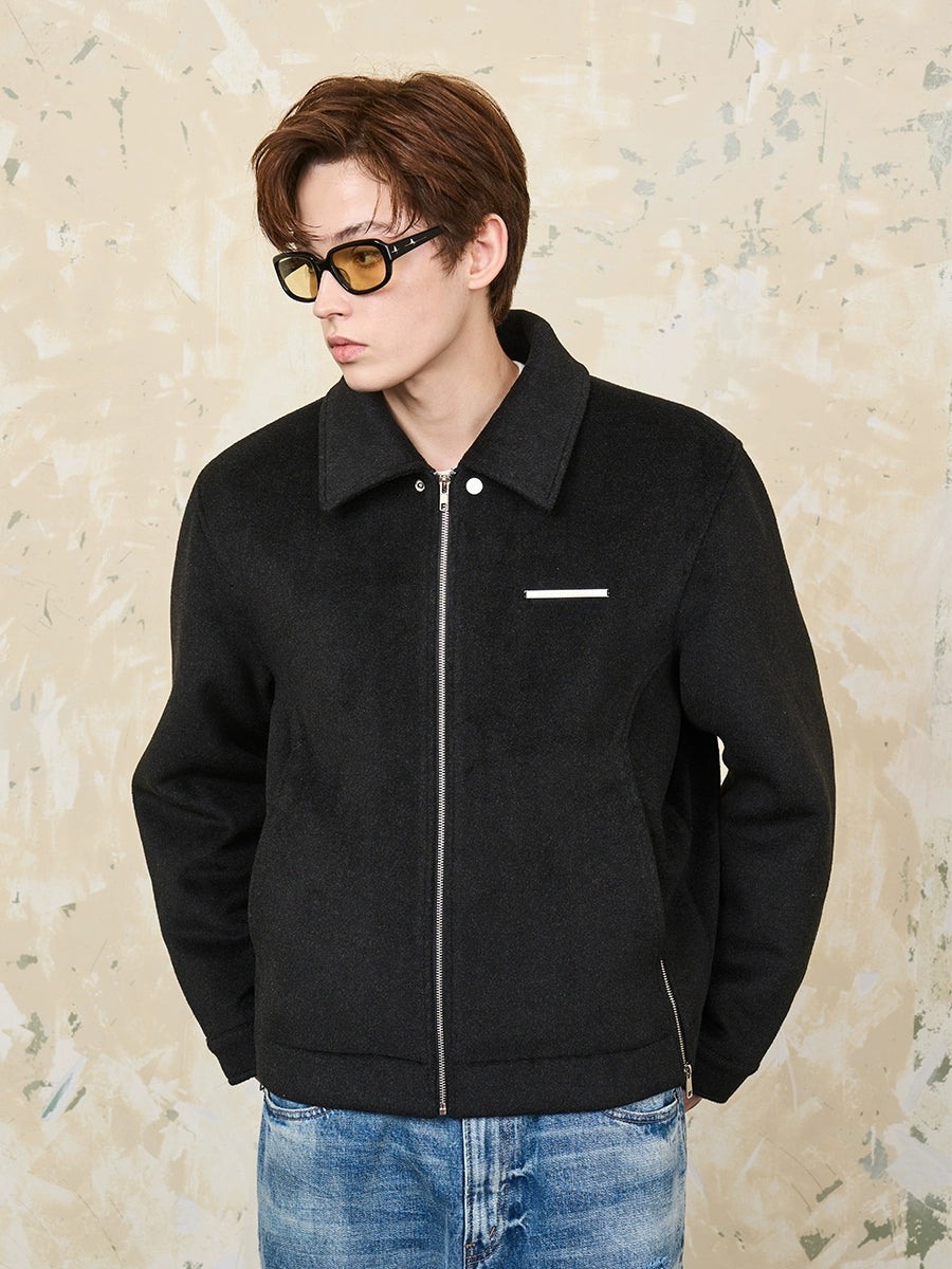 Harsh and Cruel Woolen Zipper Jacket