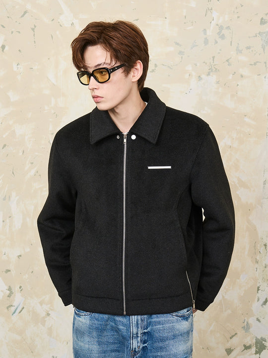 Harsh and Cruel Woolen Zipper Jacket