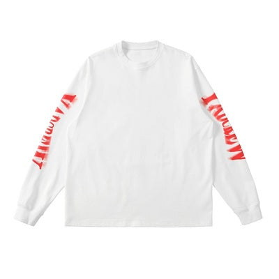 YADcrew Phantom Font Printing Logo Long Sleeved Tee