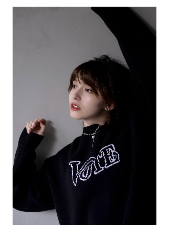 VOTE Logo Knit Sweater