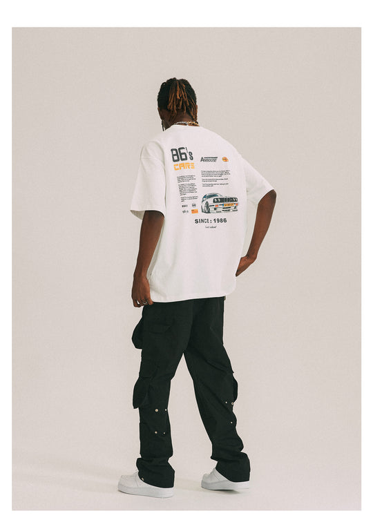 ANTIDOTE Vintage Car Print Tee