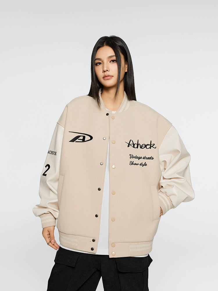 Baseball Jacket | Achock Basic Embroidery Baseball Jacket | Face 3 Face