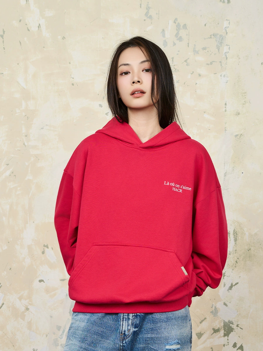 Harsh and Cruel Basic Embroidered Logo Hoodie