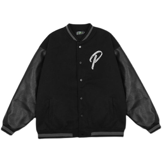 Diamond Font Varsity Jacket