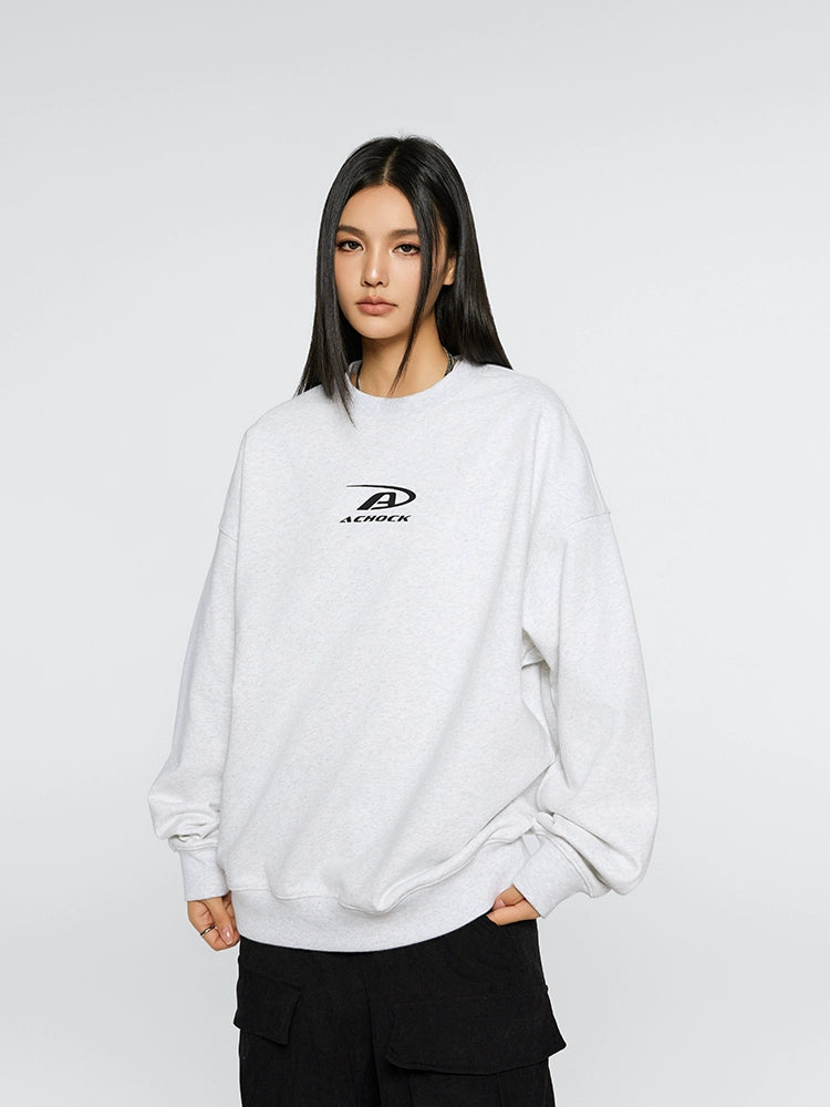 Achock Basic Logo Print Sweatshirt