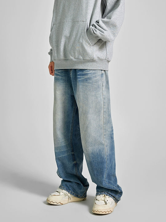 Achock Heavy Duty Washed Wide Leg Denim Jeans | Face 3 Face