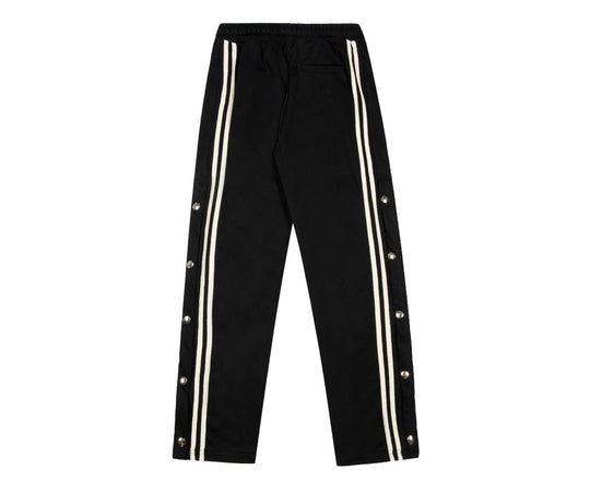 Striped Buckle Drawstring Track Pants