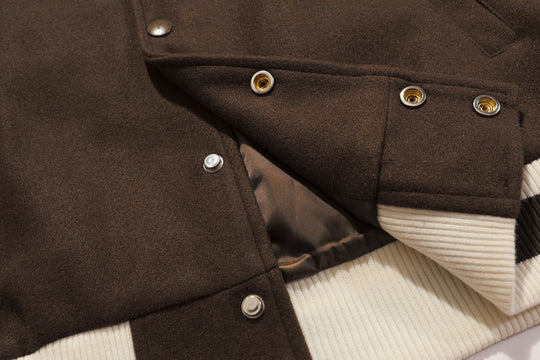 F3F Select Cartoon Flocking Embroidered Baseball Jacket