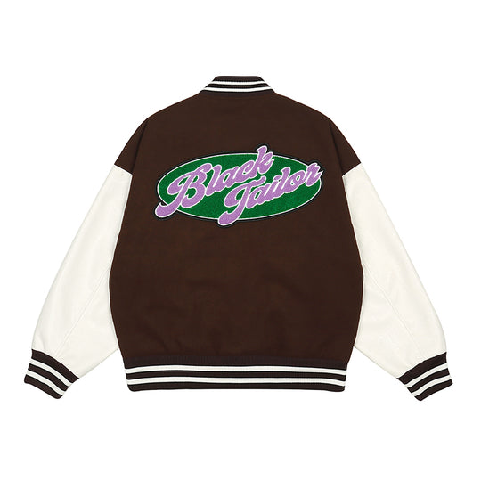 Logo Embroidery Varsity Jacket