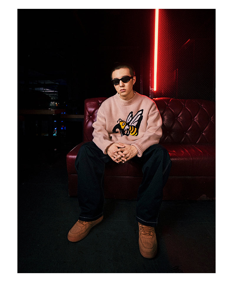 VOTE Bee Logo Knit Sweater