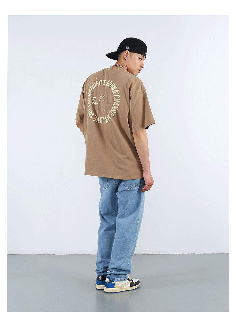 F3F Select Tie Dye Washed Straight Denim Jeans