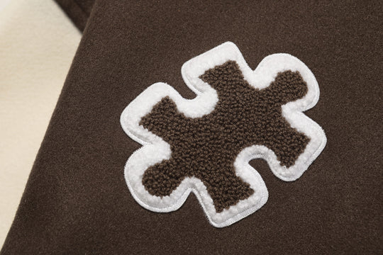 F3F Select Cartoon Flocking Embroidered Baseball Jacket