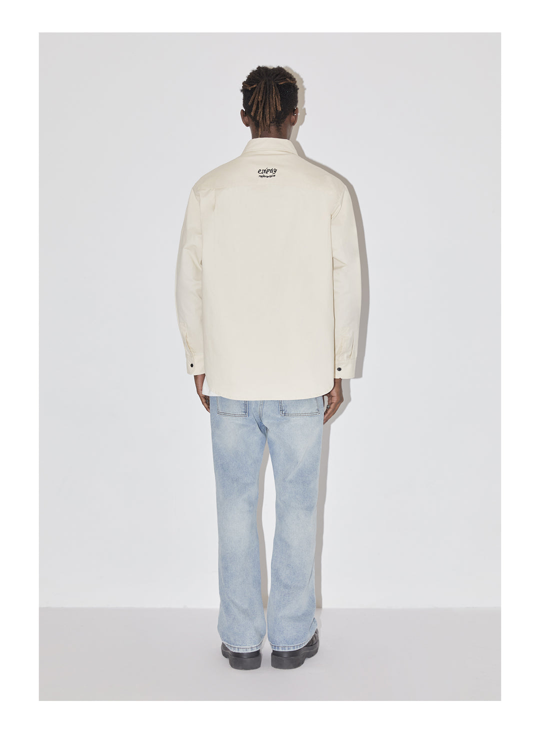 EMPTY REFERENCE Line Drawing Doberman Print Long Sleeved Shirt | Face 3 Face