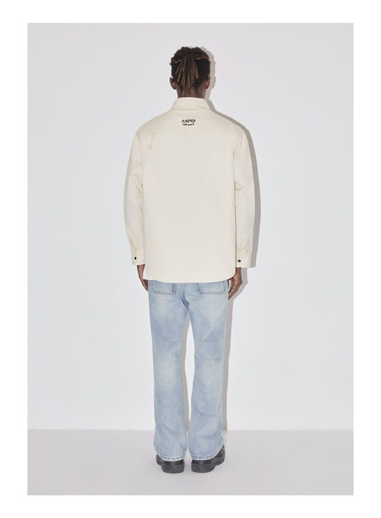 EMPTY REFERENCE Line Drawing Doberman Print Long Sleeved Shirt | Face 3 Face