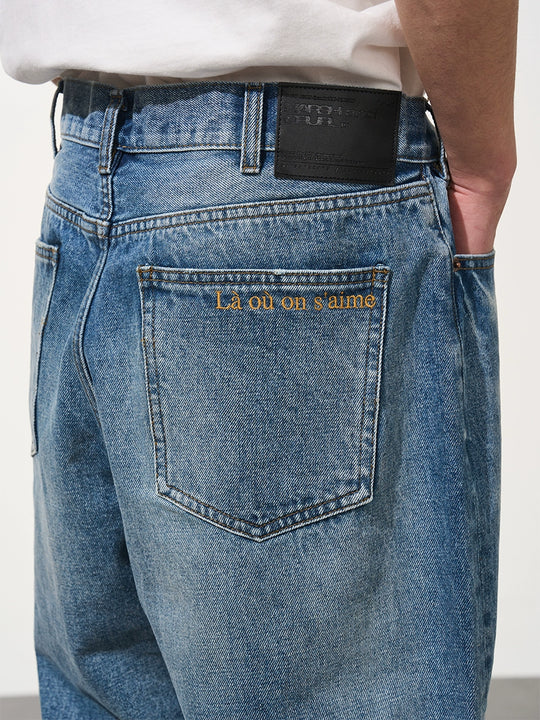 Harsh and Cruel Ripped Washed Denim