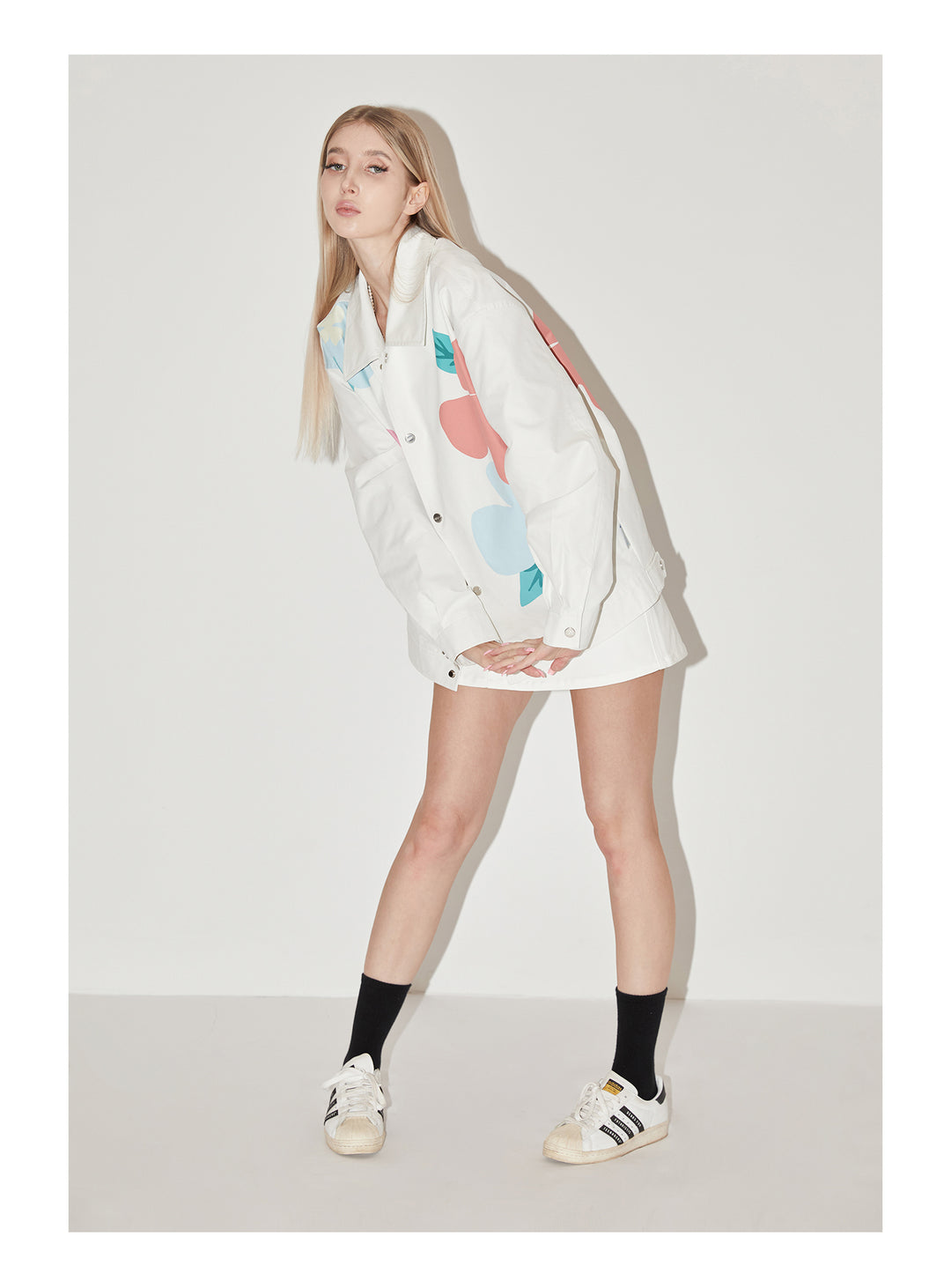 EMPTY REFERENCE Garden Floral Print Jacket