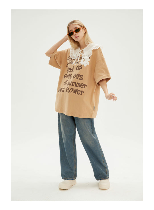 EMPTY REFERENCE Floral Letter Tee