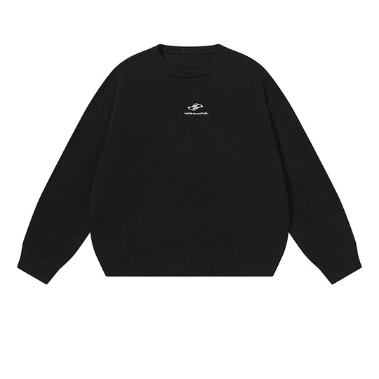 Harsh and Cruel Embroidered Logo Pullover Knit Sweater