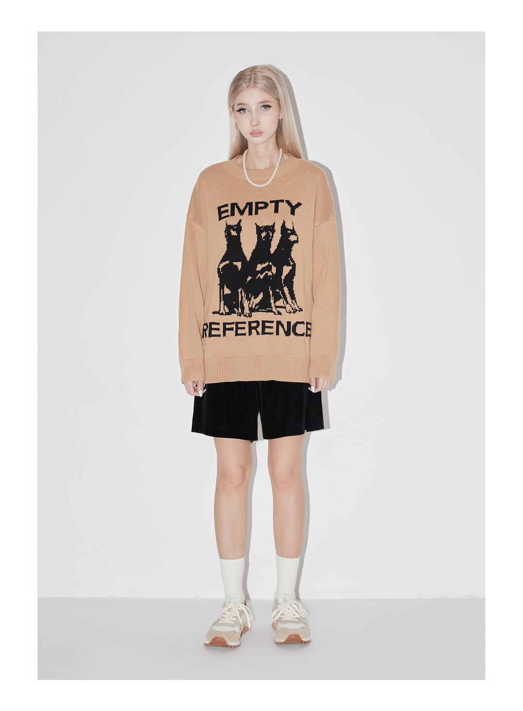 EMPTY REFERENCE Doberman Knit Sweater