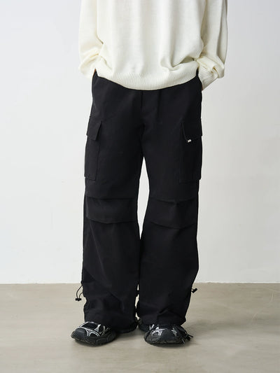 Harsh and Cruel Drawstrings Adjustable Cargo Trousers