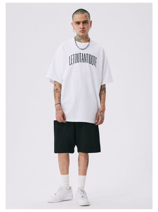 ANTIDOTE Letter Logo Printing Tee