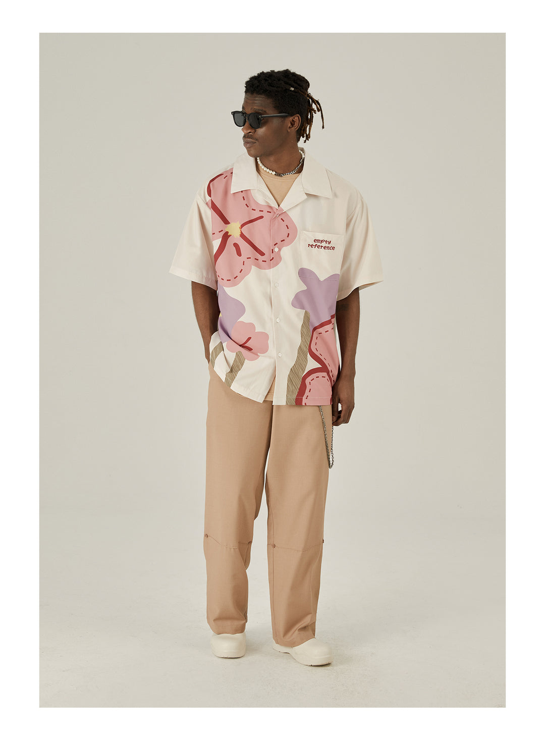 EMPTY REFERENCE Spring Flower Short Sleeve Shirt