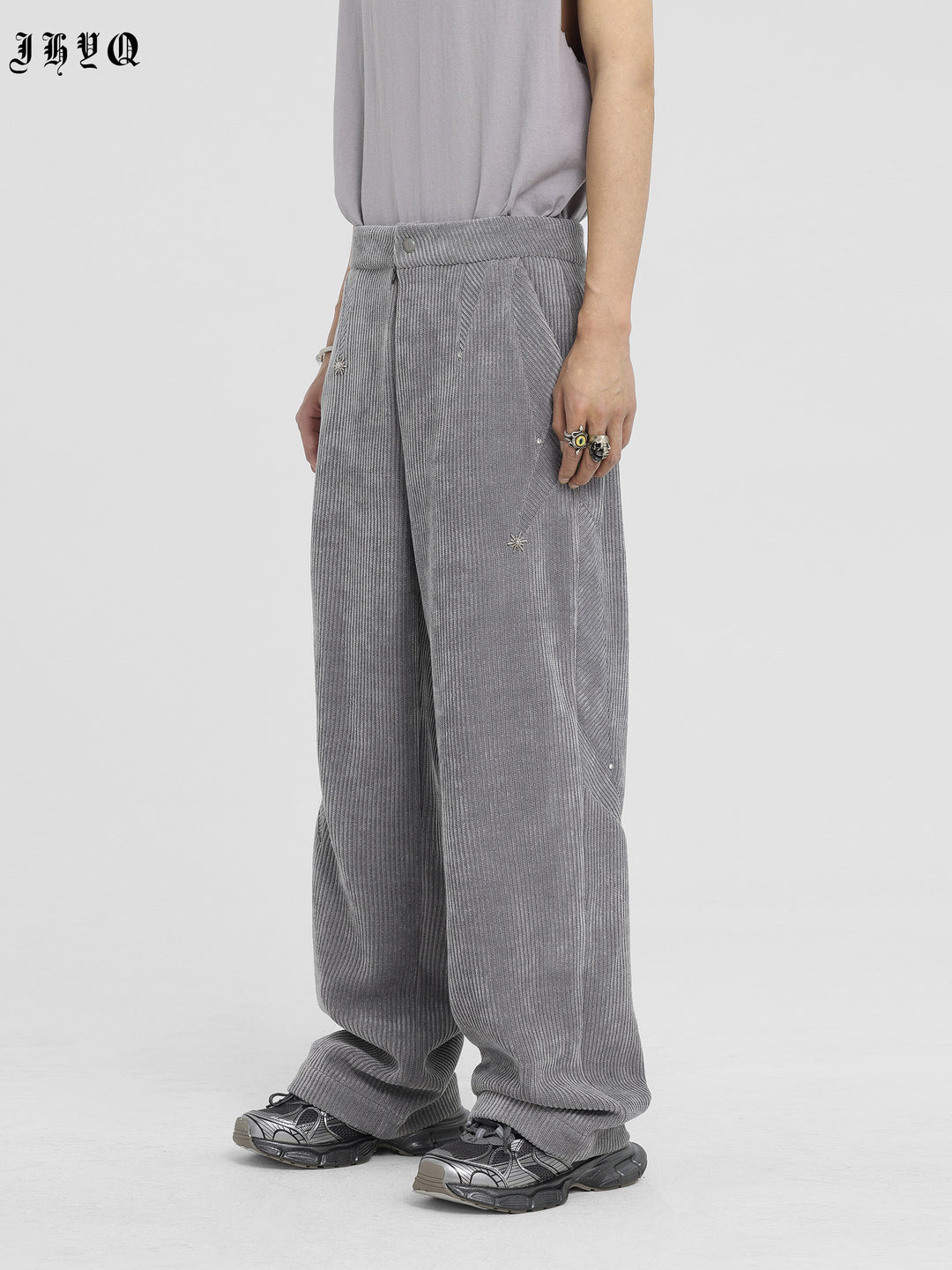 JHYQ Corduroy Smooth Wide Leg Pants
