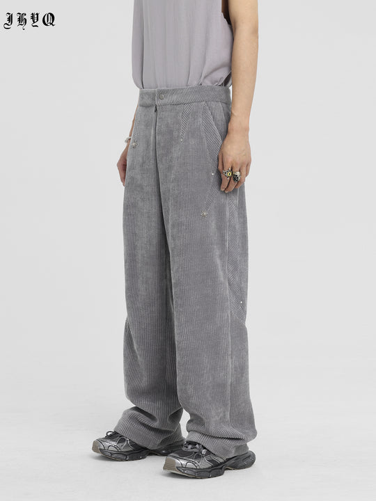JHYQ Corduroy Smooth Wide Leg Pants