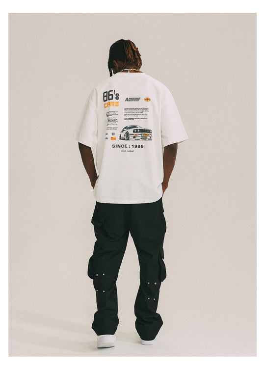 ANTIDOTE Vintage Car Print Tee