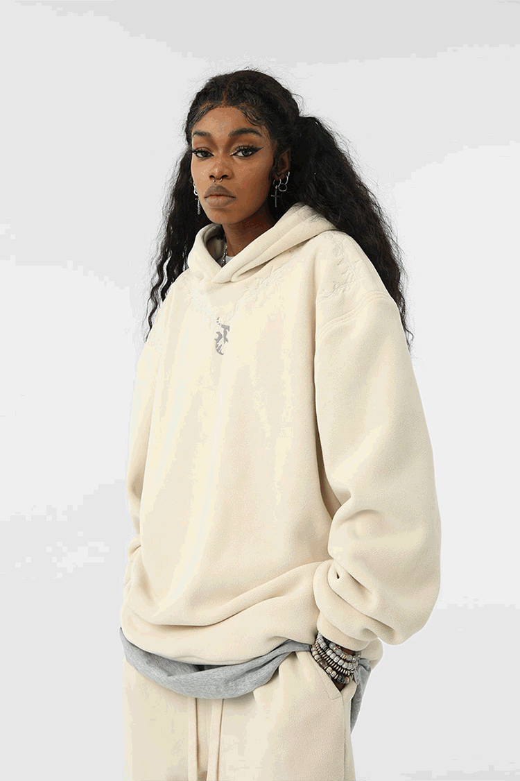 JHYQ Fleece Embroidered Hoodie