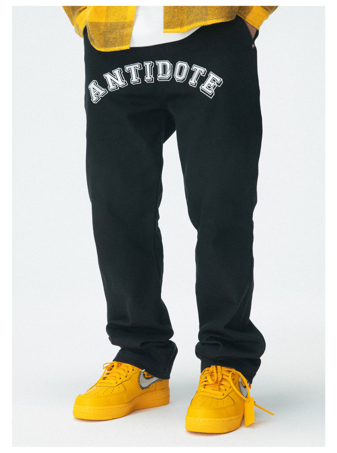 ANTIDOTE Embroidered LOGO Trousers | Face 3 Face