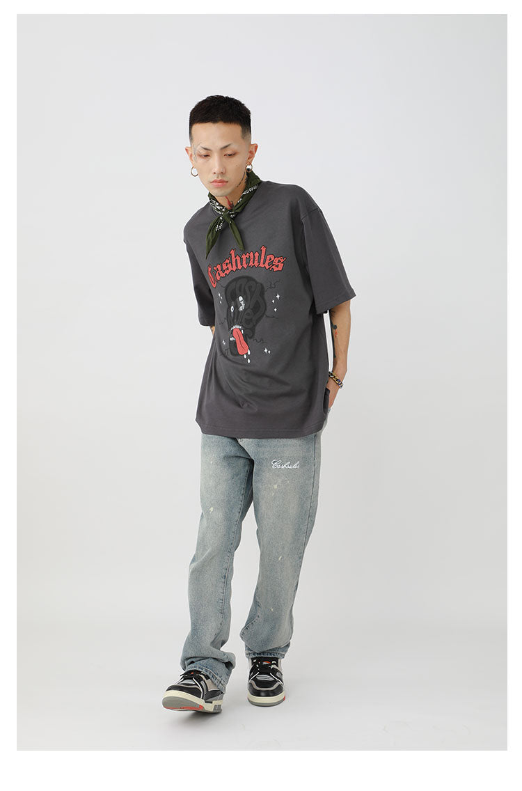 Cashrules Skull LOGO Theme Tee