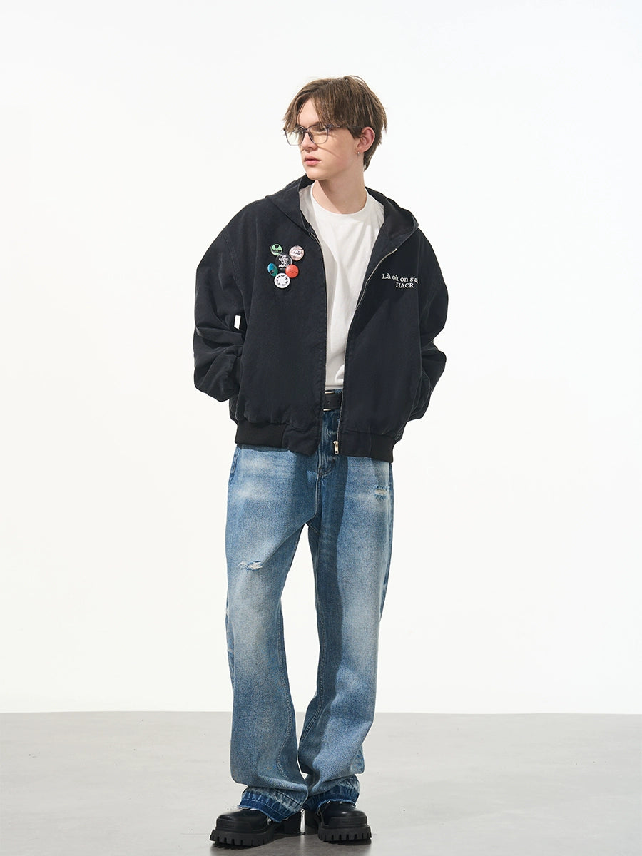 Harsh and Cruel Ripped Washed Denim