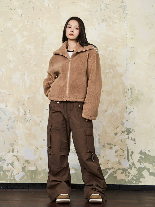 Harsh and Cruel Embroidered Sherpa Jacket