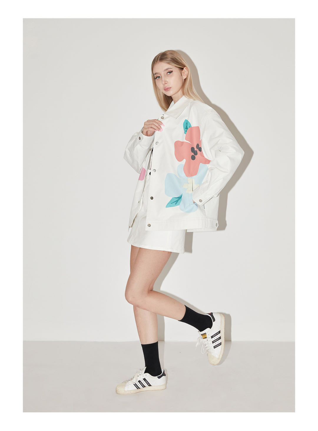 EMPTY REFERENCE Garden Floral Print Jacket