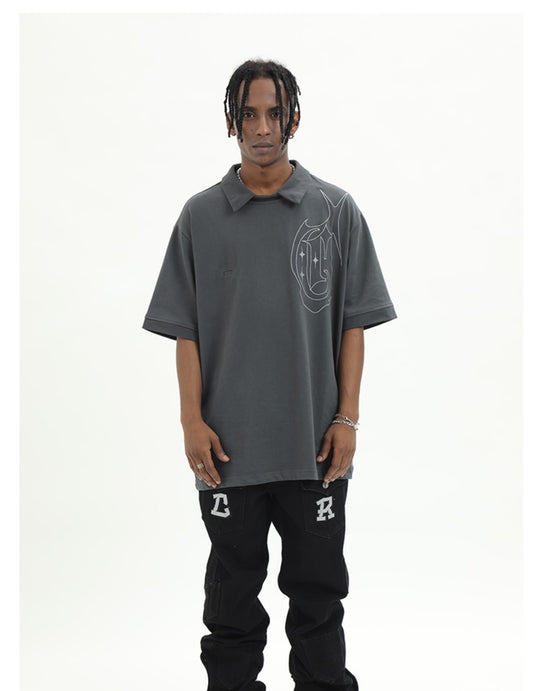 Cashrules Cross Star Logo Embroidered Polo