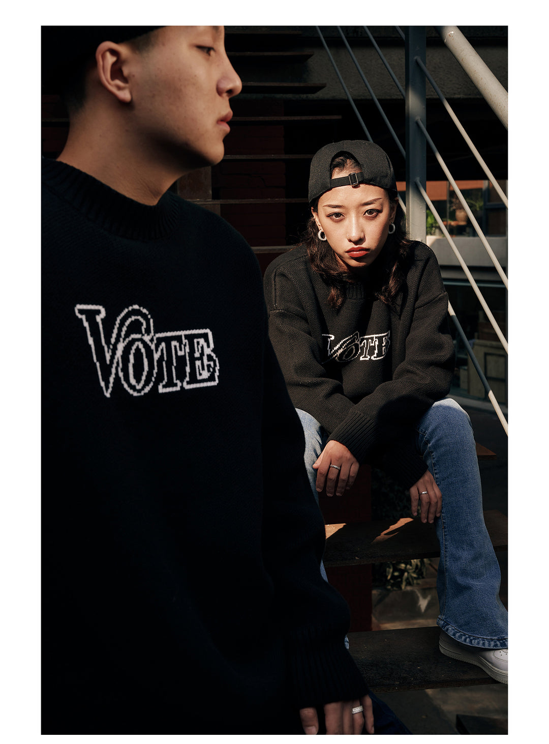 VOTE Logo Knit Sweater