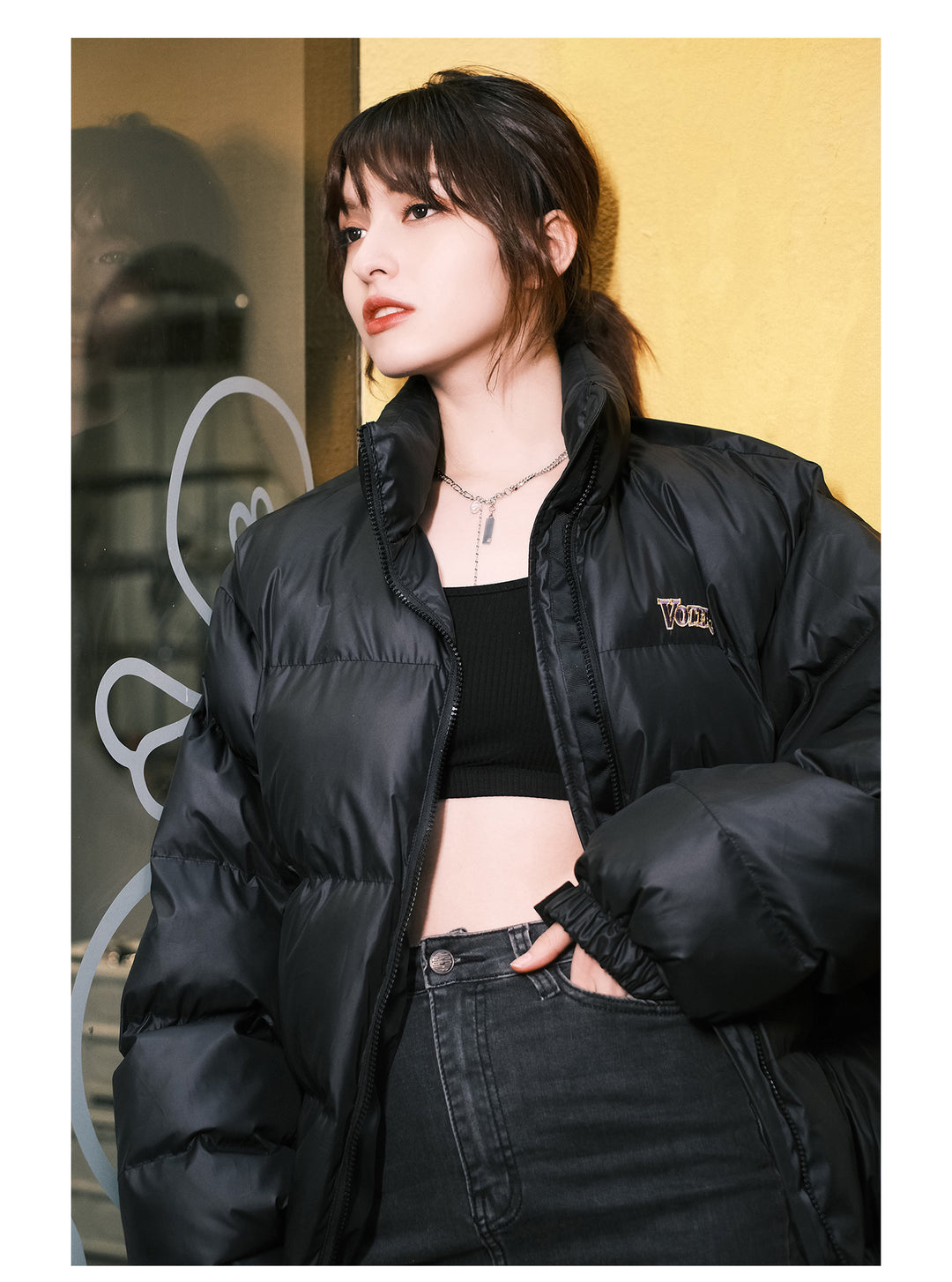 VOTE Spoof Logo Heavy Jacket