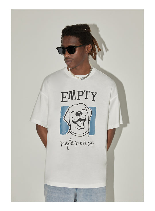 EMPTY REFERENCE Smile Cute Puppy Logo Tee
