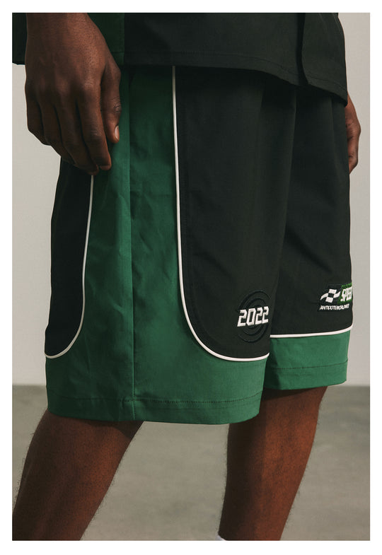 ANTIDOTE Splicing Nylon Five Part Shorts