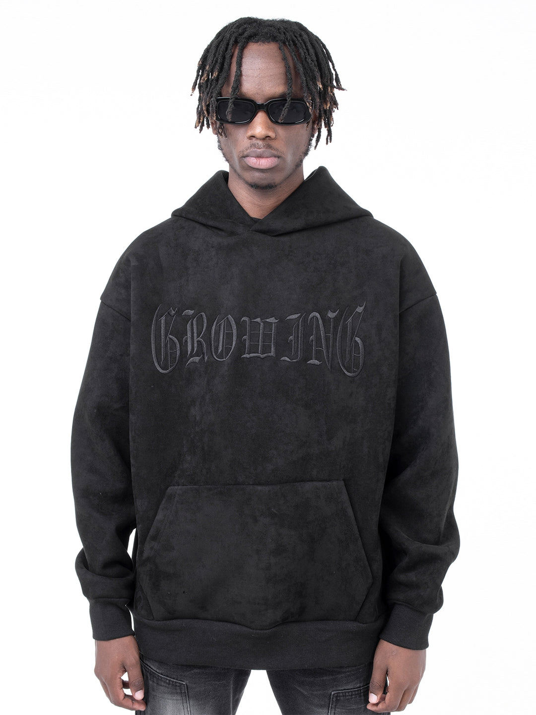 F3F Select Growing Embroidered Suede Hoodie